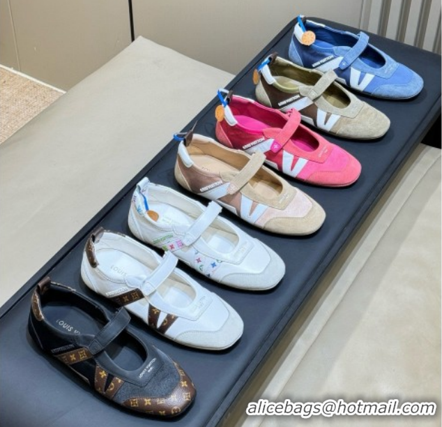 Luxurious Louis Vuitton LV Sneakerina Mary Jane 1AJPFA Monogram/White 2026