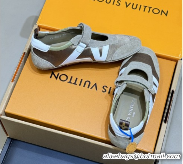 Luxury Discount Louis Vuitton LV Sneakerina Mary Jane 1AJPFA Brown 2026