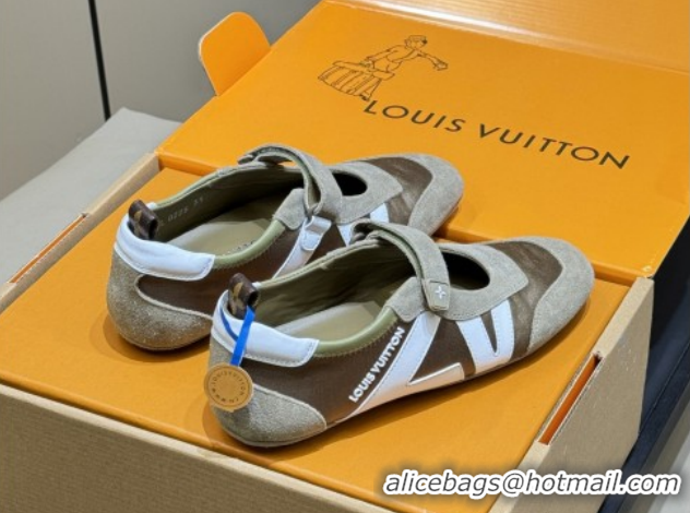 Luxury Discount Louis Vuitton LV Sneakerina Mary Jane 1AJPFA Brown 2026