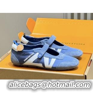 Low Price Louis Vuitton LV Sneakerina Mary Jane 1AJOZK Blue 2026