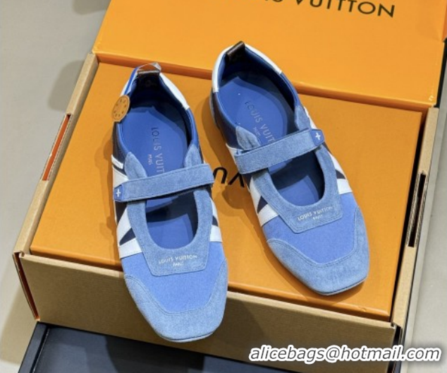 Low Price Louis Vuitton LV Sneakerina Mary Jane 1AJOZK Blue 2026