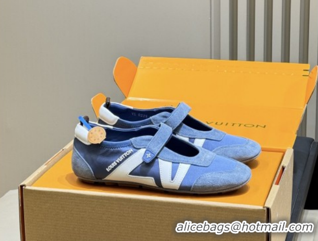 Low Price Louis Vuitton LV Sneakerina Mary Jane 1AJOZK Blue 2026