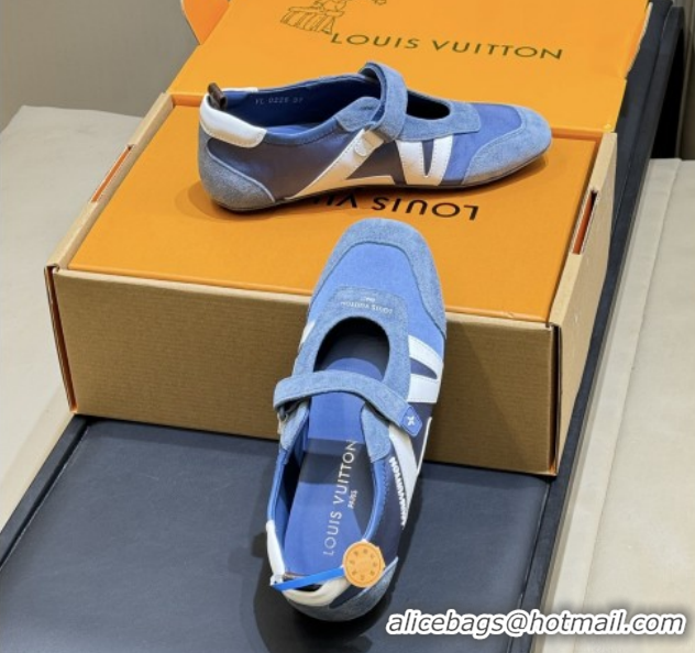Low Price Louis Vuitton LV Sneakerina Mary Jane 1AJOZK Blue 2026