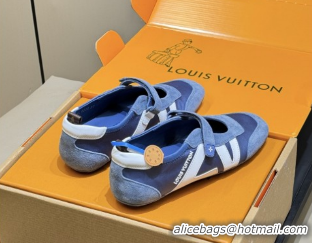Low Price Louis Vuitton LV Sneakerina Mary Jane 1AJOZK Blue 2026