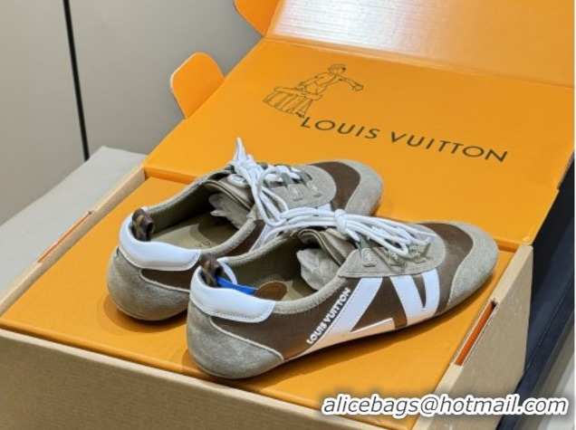 Perfect Louis Vuitton LV Sneakerina 1AJJXW Brown/Beige 2026