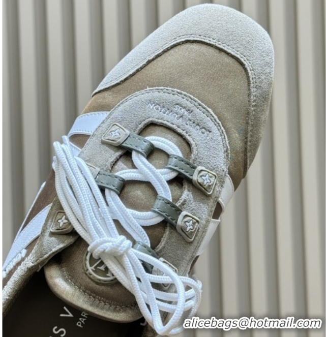 Perfect Louis Vuitton LV Sneakerina 1AJJXW Brown/Beige 2026