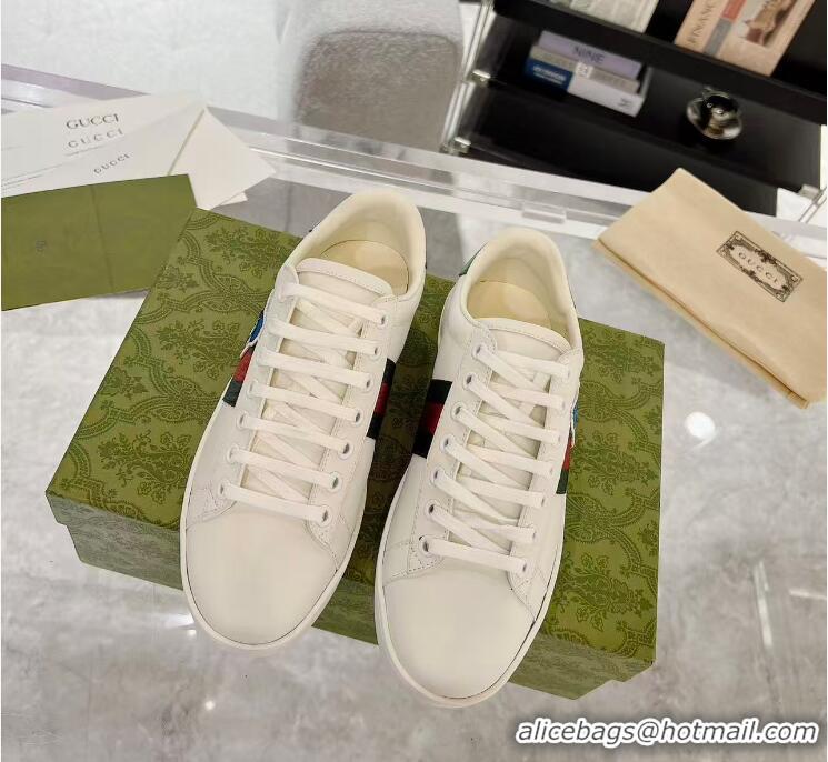 ​Famous Brand Gucci Ace X Disney Donald Duck Leather Sneaker 649401 White