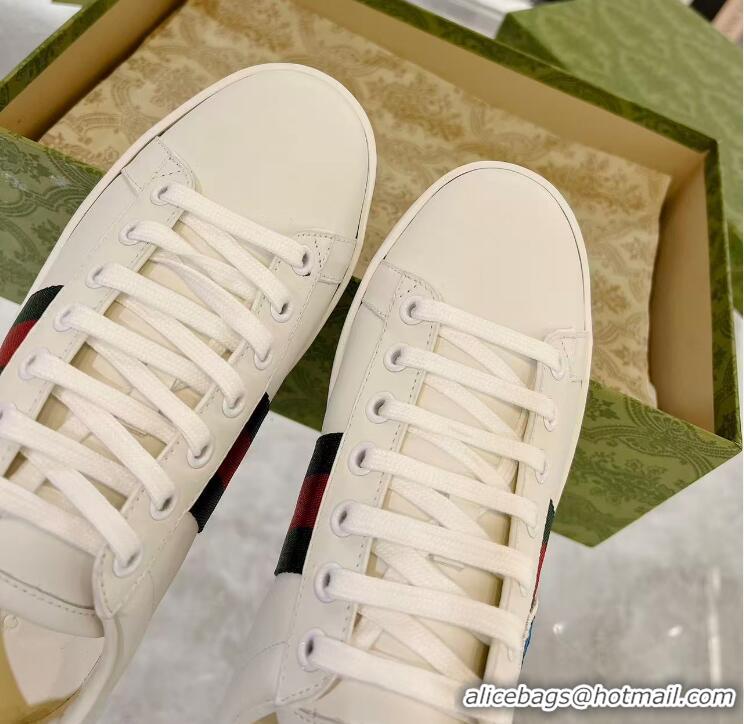 ​Famous Brand Gucci Ace X Disney Donald Duck Leather Sneaker 649401 White