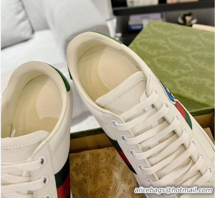 ​Famous Brand Gucci Ace X Disney Donald Duck Leather Sneaker 649401 White