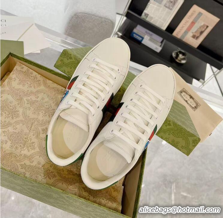 ​Famous Brand Gucci Ace X Disney Donald Duck Leather Sneaker 649401 White