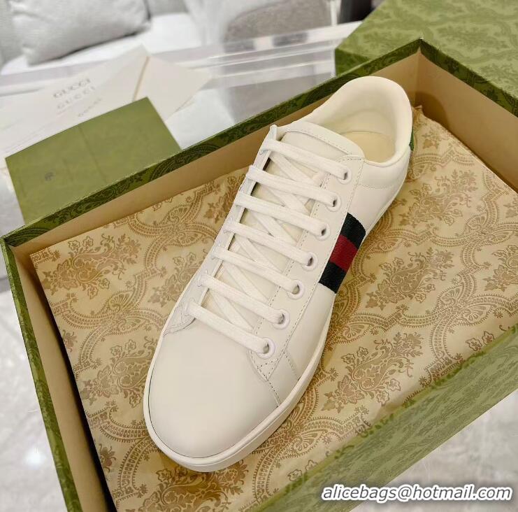 ​Famous Brand Gucci Ace X Disney Donald Duck Leather Sneaker 649401 White
