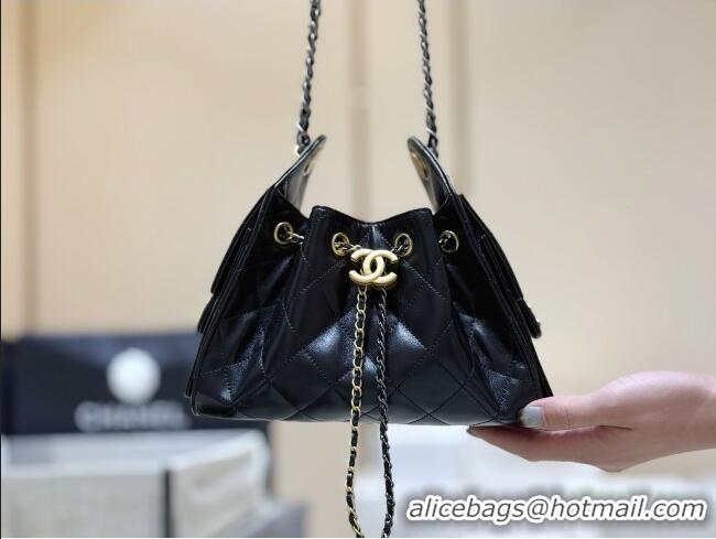 Grade Design Chanel 25 Mini Handbag in Shiny Calfskin AS5631 Black 2026 Top Quality