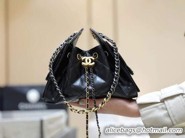 Grade Design Chanel 25 Mini Handbag in Shiny Calfskin AS5631 Black 2026 Top Quality