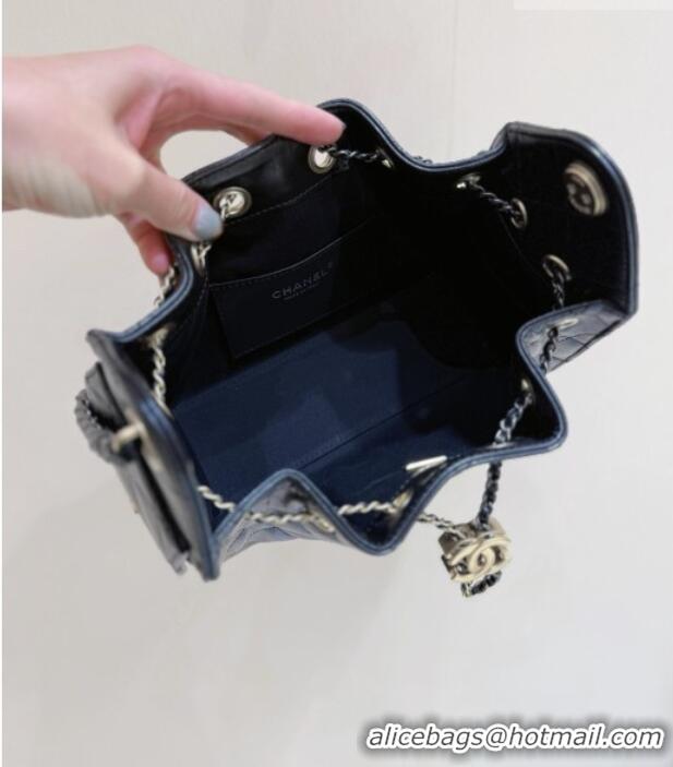 Grade Design Chanel 25 Mini Handbag in Shiny Calfskin AS5631 Black 2026 Top Quality