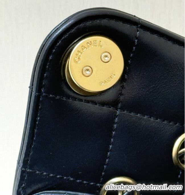 Grade Design Chanel 25 Mini Handbag in Shiny Calfskin AS5631 Black 2026 Top Quality