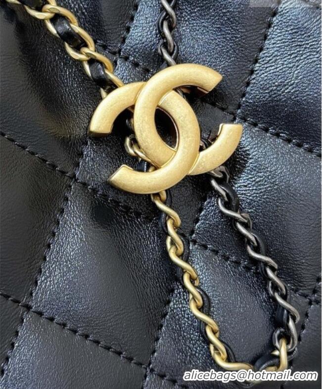 Grade Design Chanel 25 Mini Handbag in Shiny Calfskin AS5631 Black 2026 Top Quality