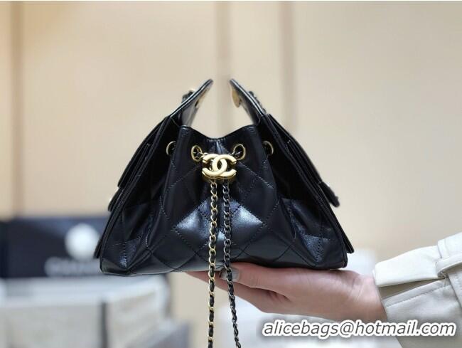 Grade Design Chanel 25 Mini Handbag in Shiny Calfskin AS5631 Black 2026 Top Quality