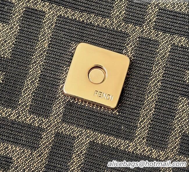 Promotional Fendi Baguette Bag in Tobacco Brown FF Jacquard Fabric 8679 Brown/Gold 2026 Top