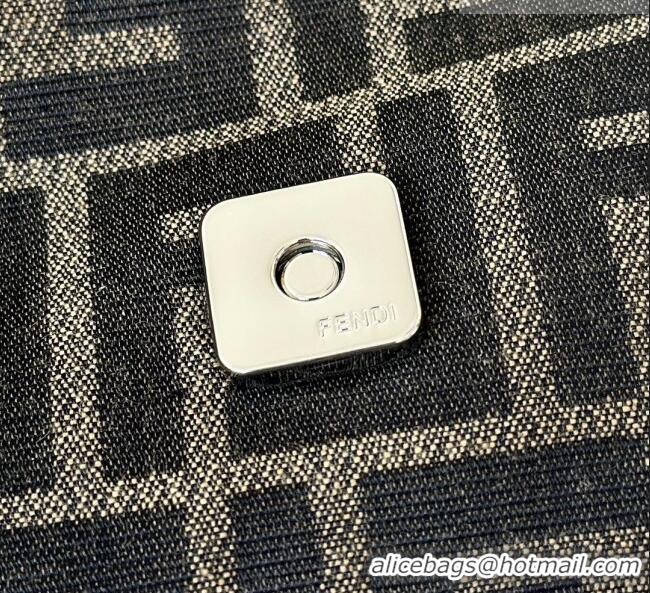 Luxury Cheap Fendi Baguette Bag in Tobacco Brown FF Jacquard Fabric 8679 Brown/Silver 2026 Top