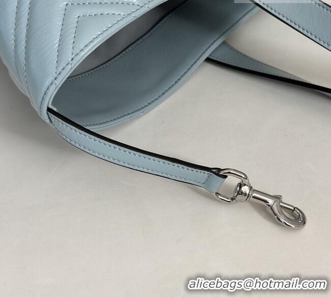 Best Product Gucci GG Marmont Medium Tote Bag in Matelassé Chevron Nappa Leather 855279 Blue 2026