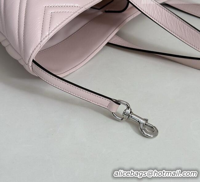 New Fashion Gucci GG Marmont Medium Tote Bag in Matelassé Chevron Nappa Leather 855279 Pink 2026