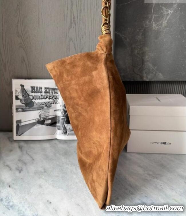 Grade Price Saint Laurent Amalia Bag in Suede with Chain 834750 Brown 2026 Top Quality