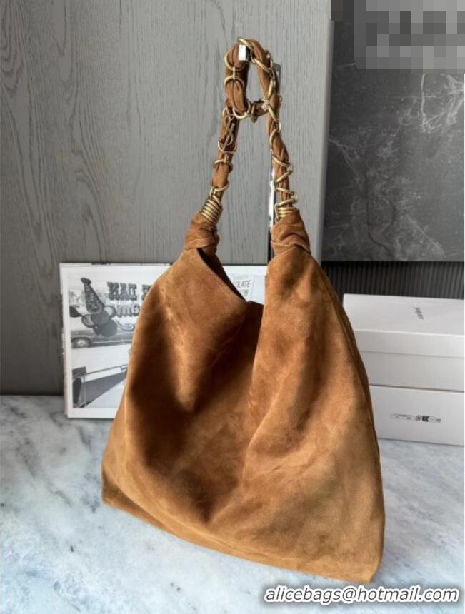 Grade Price Saint Laurent Amalia Bag in Suede with Chain 834750 Brown 2026 Top Quality