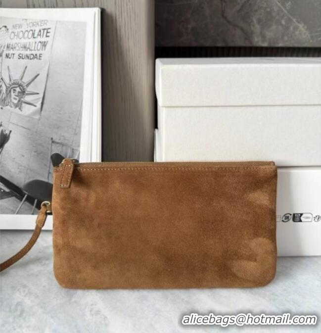 Grade Price Saint Laurent Amalia Bag in Suede with Chain 834750 Brown 2026 Top Quality