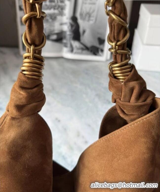Grade Price Saint Laurent Amalia Bag in Suede with Chain 834750 Brown 2026 Top Quality