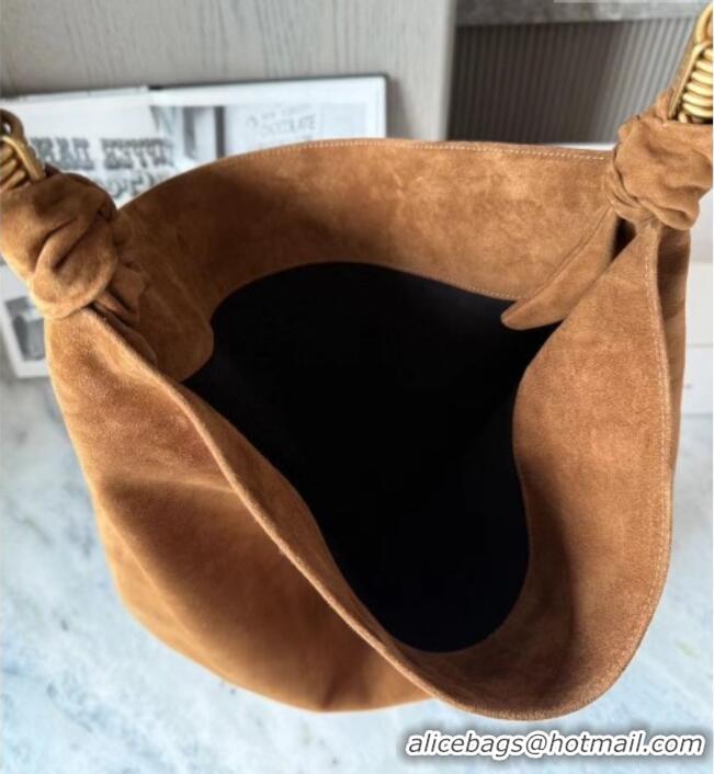 Grade Price Saint Laurent Amalia Bag in Suede with Chain 834750 Brown 2026 Top Quality