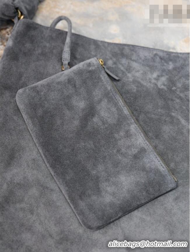 Luxury Discount Saint Laurent Amalia Bag in Suede with Chain 834750 Grey 2026