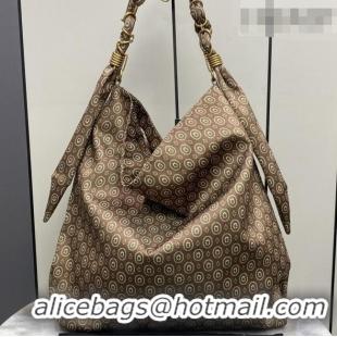 Top Grade Saint Laurent Amalia Bag in Print Fabric with Chain 834750 Brown 2026