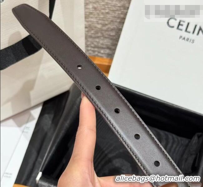 Market Sells Celine Disc Belt 2.5cm taurillon Leather B100L6ATZ Black/Brown 2026