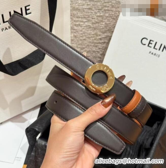 Market Sells Celine Disc Belt 2.5cm taurillon Leather B100L6ATZ Black/Brown 2026