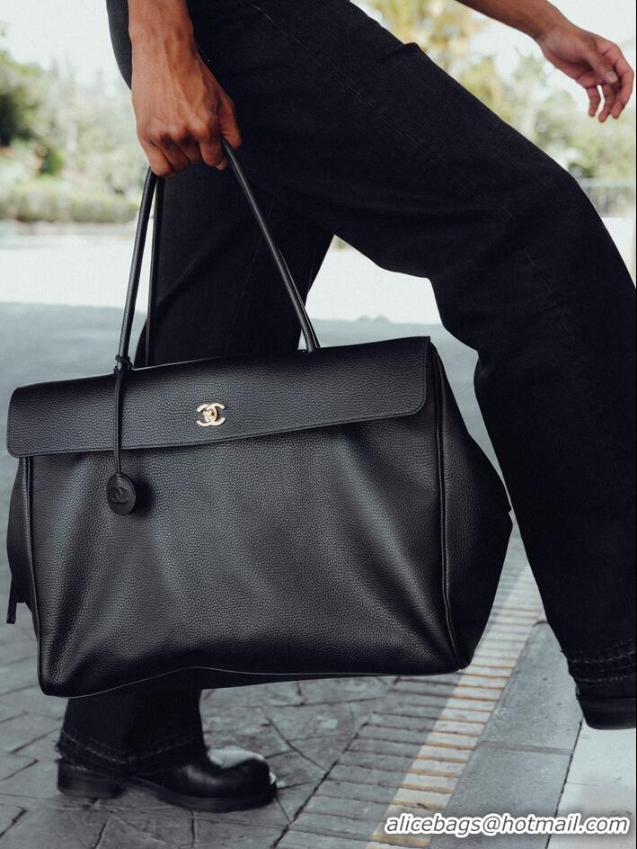 New Fashion Chanel Grained Calfskin Large Shopping Bag AS6289 Black/Gold 2026