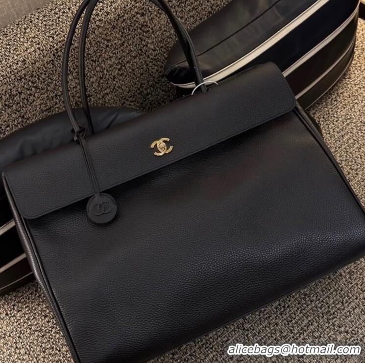 New Fashion Chanel Grained Calfskin Large Shopping Bag AS6289 Black/Gold 2026