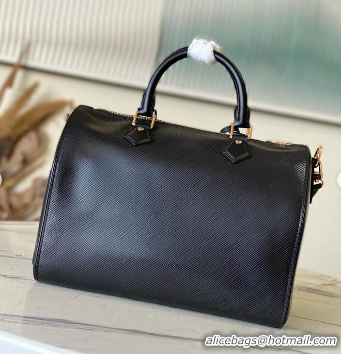 Top Quality Louis Vuitton Epi leather Speedy Soft 30 M25671 Black