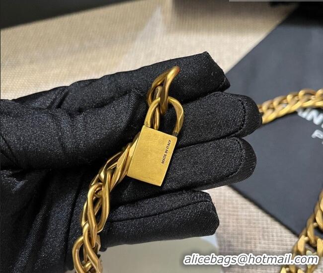 Luxury Cheap Saint Laurent Gold-Tone Chain Belt Y0618 2025