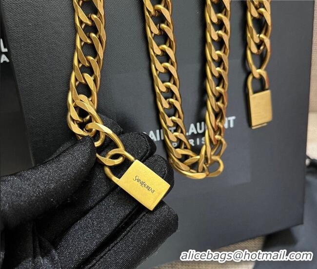 Luxury Cheap Saint Laurent Gold-Tone Chain Belt Y0618 2025
