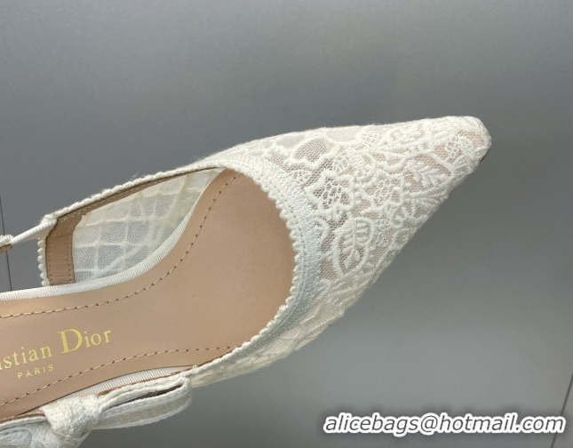 Top Grade Dior J'Adior Slingbacks Pump 6.5cm in Transparent Mesh Embroidered with Millefiori Motif 2026 0302041