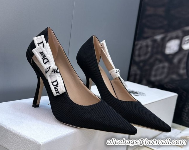 Durable Dior J'Adior Pumps 9.5cm in Technical Fabric Black 2026 DR030201