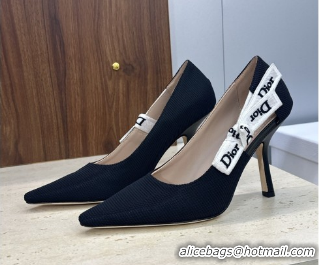 Durable Dior J'Adior Pumps 9.5cm in Technical Fabric Black 2026 DR030201