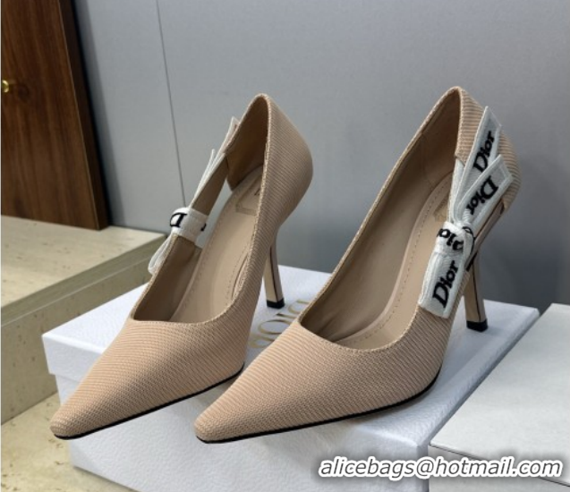 Luxurious Dior J'Adior Pumps 9.5cm in Technical Fabric Nude Pink 2026 DR030201