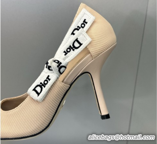 Luxurious Dior J'Adior Pumps 9.5cm in Technical Fabric Nude Pink 2026 DR030201