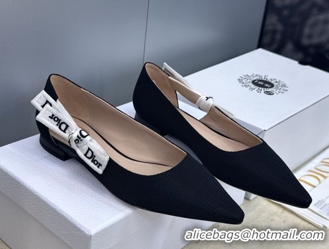 Charming Dior J'Adior Ballets Flat in Technical Fabric Black 2026 DR030201