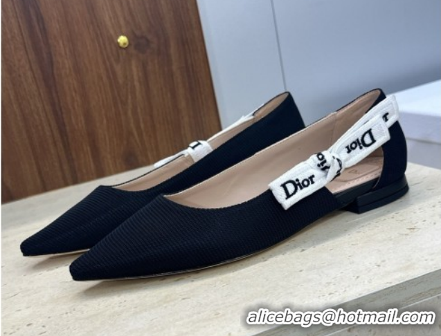 Charming Dior J'Adior Ballets Flat in Technical Fabric Black 2026 DR030201