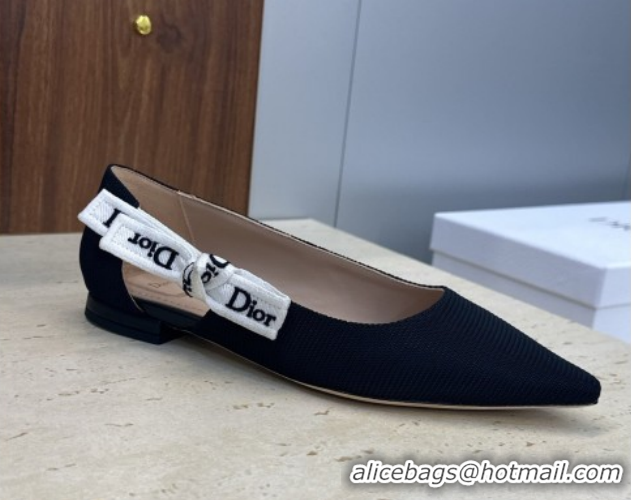 Charming Dior J'Adior Ballets Flat in Technical Fabric Black 2026 DR030201