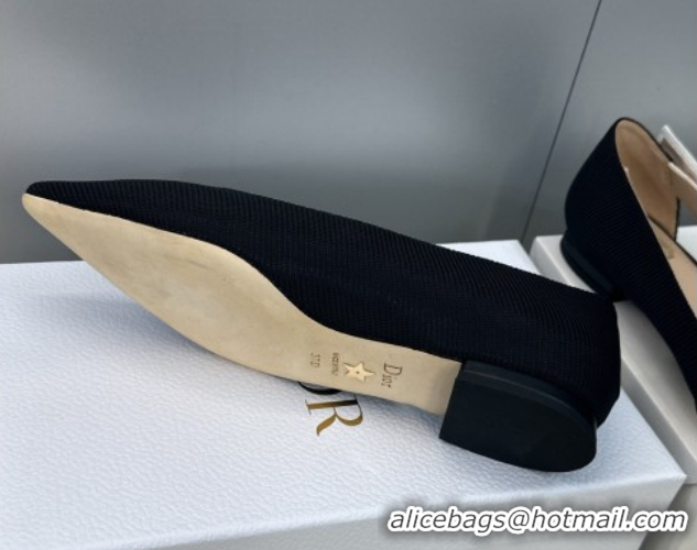 Charming Dior J'Adior Ballets Flat in Technical Fabric Black 2026 DR030201