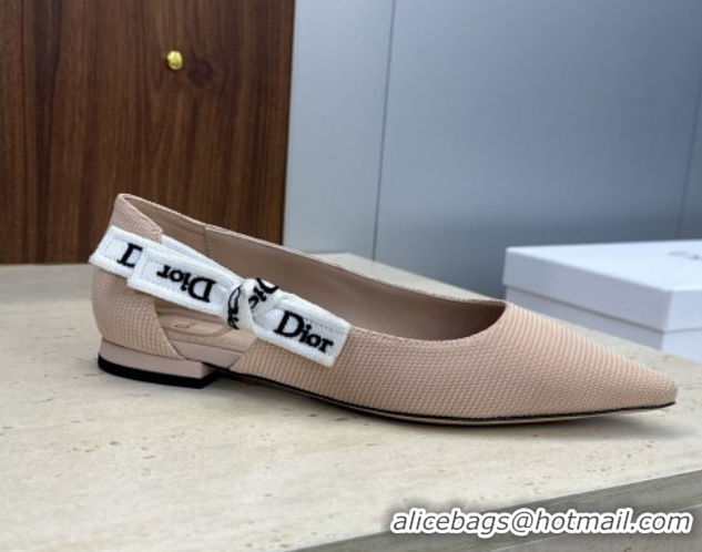 Most Popular Dior J'Adior Ballets Flat in Technical Fabric Nude Pink 2026 DR030201