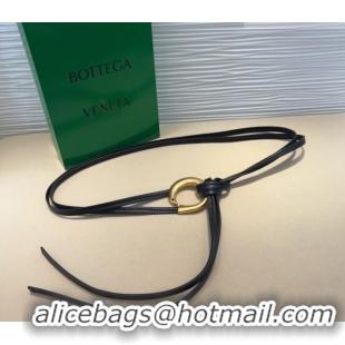 Good Product Bottega Veneta Sardine Calfskin Waist Belt 2011025 Black 2025